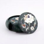 Handcrafted Marble Inlay Coaster Set - Image 2
