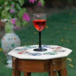 Handcrafted White Marble Octagonal Plate - Image 3