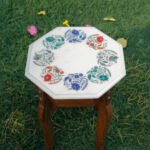 Handcrafted White Marble Octagonal Plate