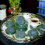 Handcrafted Green Marble Inlay Coasters - Image 2