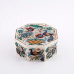 Octagonal White Marble Taj Mahal Jewelry Box - Image 2