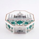 Octagonal White Marble Taj Mahal Jewelry Box - Image 2