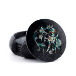 Handcrafted Black Marble Inlay Coaster Set - Image 3