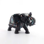 Handcrafted Black Marble Elephant - Image 3