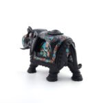 Handcrafted Black Marble Elephant - Image 2