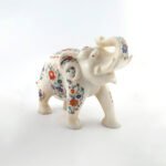 Handcrafted White Marble Elephant - Image 4