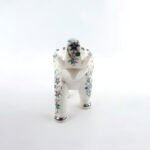 Handcrafted White Marble Floral Inlay Elephant - Image 5