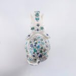 Handcrafted White Marble Floral Inlay Elephant - Image 2