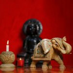 Handcrafted Brown Marble Elephant
