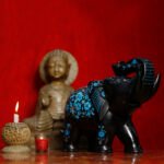 Handcrafted Black Marble Elephant Figurine