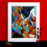 Handcrafted Abstract Marble Inlay Wall Art