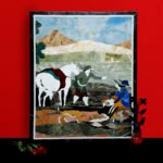 Handcrafted Marble Inlay Wall Art Painting