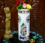 Handcrafted White Marble Inlay Flower Vase