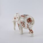 Handcrafted Marble Elephant Figurine with Semi-Precious Stone Inlay | Luxury Indian Home Décor Showpiece - Image 2