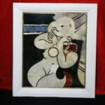Handcrafted Marble Inlay Lord Ganesha Wall Art with Semi-Precious Stones | Luxury Pietra Dura Stone Painting - Image 2