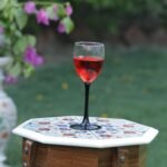Handcrafted Octagonal Marble Inlay Table Top with Semi-Precious Stones | Floral Pietra Dura Marble Art - Image 2