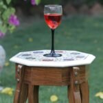 Handcrafted Octagonal Marble Inlay Table Top with Semi-Precious Stones | Star & Floral Pietra Dura Design - Image 2
