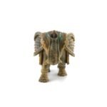 Handcrafted Stone Elephant Figurine with Semi-Precious Stone Inlay | Traditional Indian Decorative Sculpture - Image 3