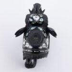 Handcrafted Black Marble Elephant Figurine with Semi-Precious Stone Inlay | Luxury Indian Pietra Dura Home Décor - Image 4
