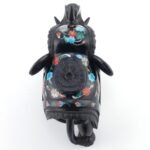Handcrafted Black Marble Elephant Showpiece with Multi-Color Semi-Precious Stone Inlay | Luxury Decorative Figurine - Image 3