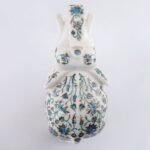 Luxury White Marble Elephant Showpiece with Mother of Pearl Floral Inlay | Handcrafted Semi-Precious Stone Pietra Dura Art - Image 3