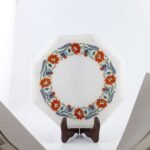 Handcrafted White Marble Octagonal Side Table with Semi-Precious Stone Floral Inlay | Luxury Home Décor Accent Table - Image 3