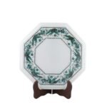 Handcrafted Marble Inlay Table Top with Peacock Border Design | Semi-Precious Stone Pietra Dura Octagonal Side Table - Image 3