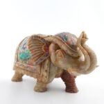 Handcrafted Marble Elephant Figurine with Multi-Color Semi-Precious Stone Inlay | Traditional Indian Decorative Showpiece - Image 4
