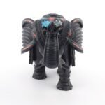 Handcrafted Black Marble Elephant Showpiece with Multi-Color Semi-Precious Stone Inlay | Luxury Decorative Figurine - Image 5