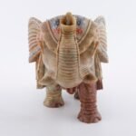 Handcrafted Marble Elephant Figurine with Multi-Color Semi-Precious Stone Inlay | Traditional Indian Decorative Showpiece - Image 5