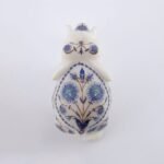 Handcrafted White Marble Elephant with Semi-Precious Stone Inlay Work | Luxury Marble Home Décor Showpiece - Image 3