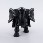 Handcrafted Black Marble Elephant Figurine with Semi-Precious Stone Inlay | Luxury Indian Pietra Dura Home Décor - Image 2