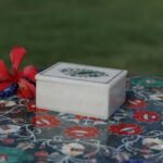 Handcrafted Marble Jewellery Box with Bird Motif Semi-Precious Stone Inlay | Luxury Pietra Dura Art Box from Agra - Image 2