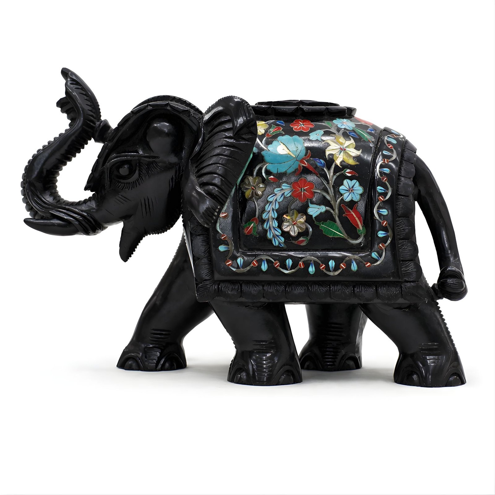 Pietra Dura Elephant Statue
